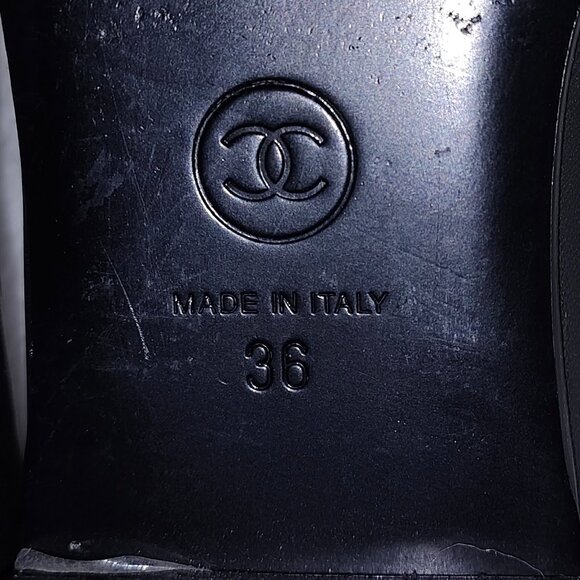 CHANEL Black Loafers 36/6 - Picture 8 of 12